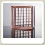 PARALLEL PINK Glass Block from Blokup.com.au - The Glass Block Shop