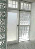 Opening Glass Block window - frontdoor